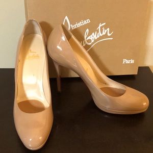 Christian Louboutin Patent Calf Nude